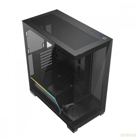 Obudowa PC VOLCANO STELLAR PLUS ARGB MIDI NF Czarna