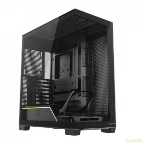 Obudowa PC VOLCANO STELLAR PLUS ARGB MIDI NF Czarna