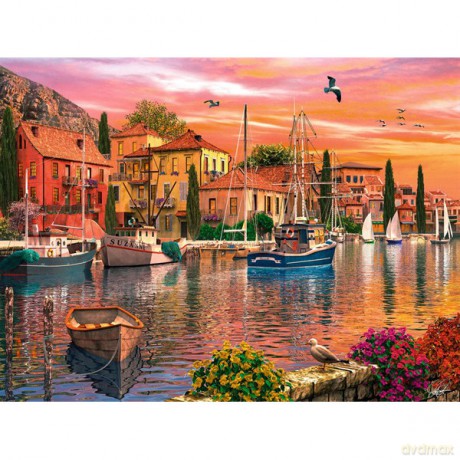 RAVENSBURGER 1500 el. Port Śródziemnomorski [PUZZLE]