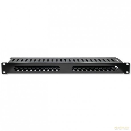 Organizer kabli do szaf RACK 19" | 24 porty | 1U