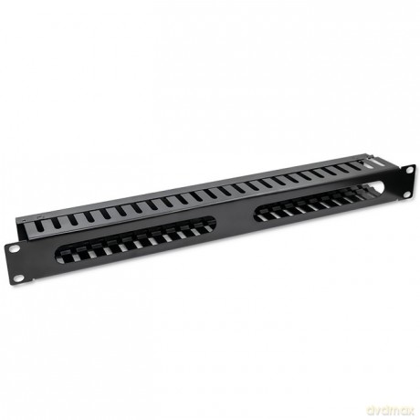 Organizer kabli do szaf RACK 19" | 24 porty | 1U