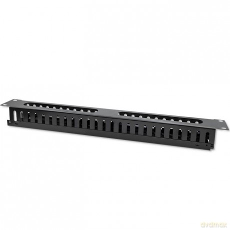 Organizer kabli do szaf RACK 19" | 24 porty | 1U