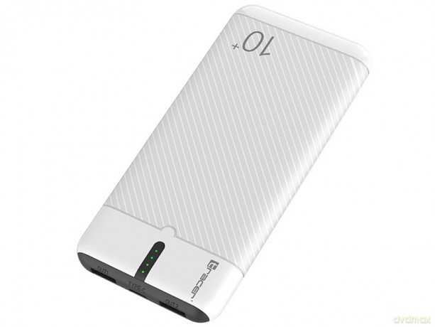 PowerBank EnerGo 10000mAh biało-czarny