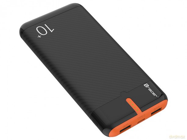 PowerBank EnerGo 10000mAh czarno-pomarańczowy