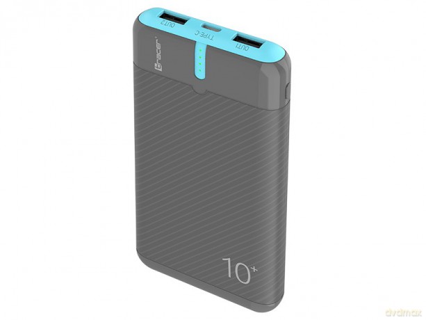 PowerBank EnerGo 10000mAh szaro-niebieski