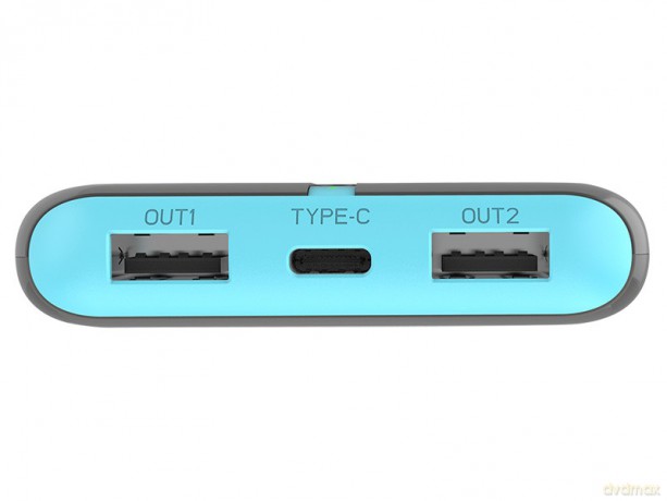 PowerBank EnerGo 10000mAh szaro-niebieski