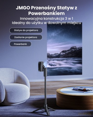 Powerbank ze stojakiem Tripod P0X1