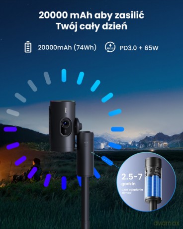 Powerbank ze stojakiem Tripod P0X1