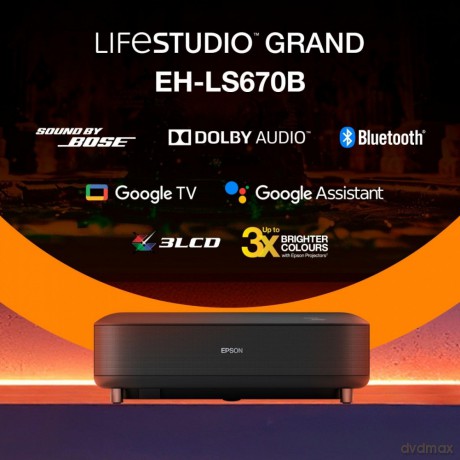 Projektor EH-LS670B 3LCD KD 4KUHD/3600L/5m:1/16:9/czarny