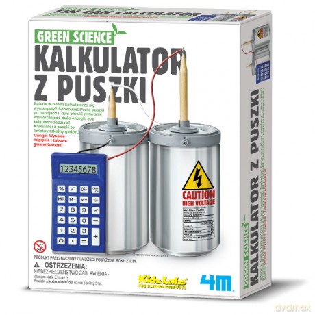 4m Green Science Kalkulator Z Puszki [ZABAWKA]