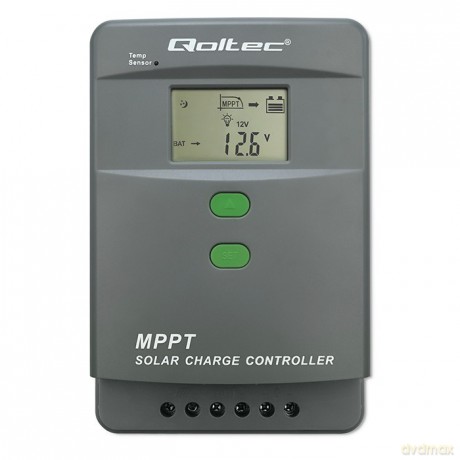 Solarny regulator ładowania MPPT z czujnikiem temperatury 50A | 12V/24V | LCD | Bluetooth | APP | GEL | LiFePO4