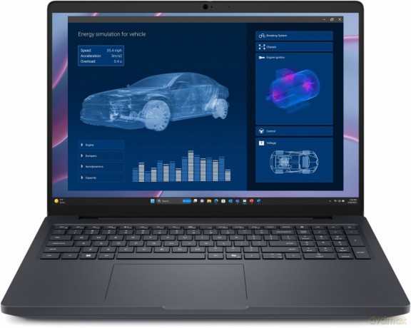Stacja robocza Dell Pro Max 16 MC16255 W11P AMD Ryzen 370|32GB|1TB|NVIDIA RTX Pro 1000|FgrPr&SmtCd|FHD Cam&Mic|WLAN+BT|16.0 QHD+|6C|130W/3YPS