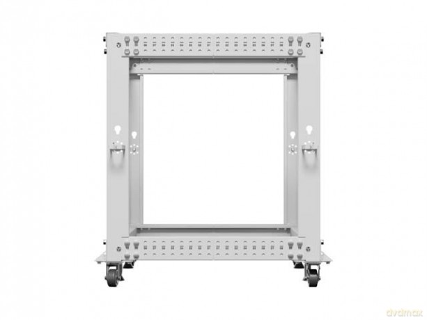 Stojak Open rack 19 cali 12U 600x600-1100 regulowany szary