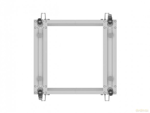 Stojak Open rack 19 cali 12U 600x600-1100 regulowany szary
