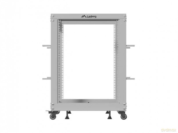 Stojak Open rack 19 cali 15U 600x600-1100 regulowany szary