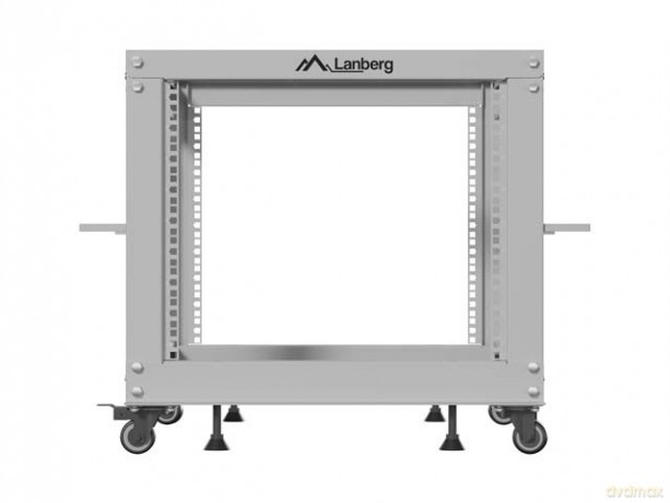 Stojak Open rack 19 cali 9U 600x600-1100 regulowany szary