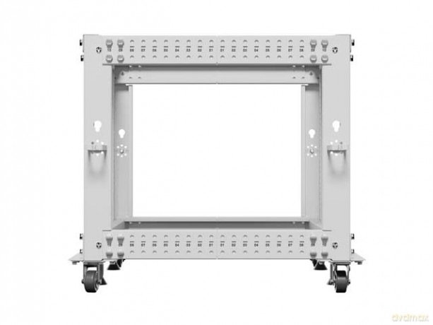 Stojak Open rack 19 cali 9U 600x600-1100 regulowany szary