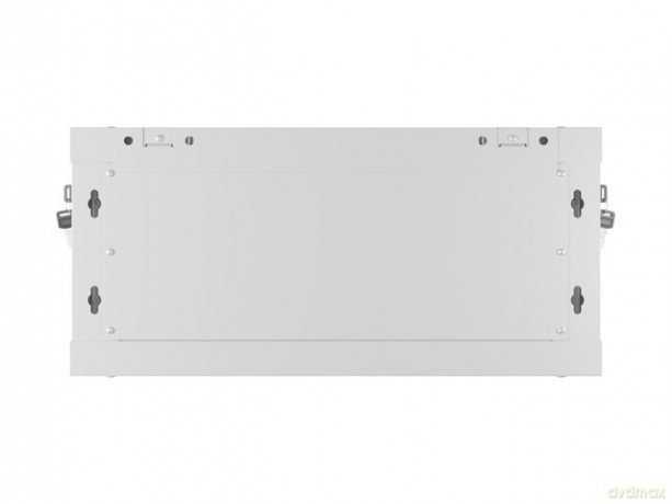 Szafa instalacyjna rack wisząca 19 cali 4U 600x450 drzwi perforowane (flat pack) szara