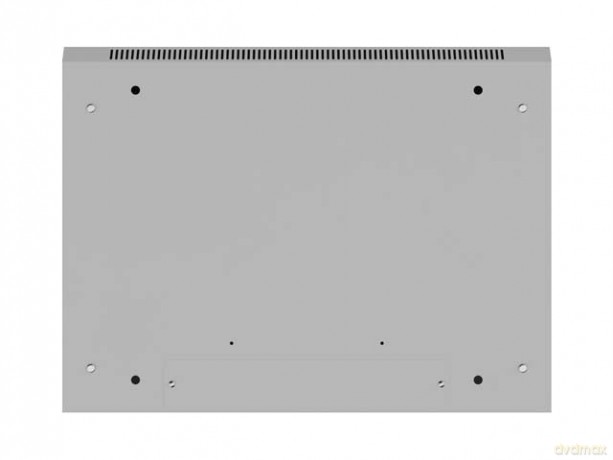 Szafa instalacyjna rack wisząca 19 cali 4U 600x450 drzwi perforowane (flat pack) szara