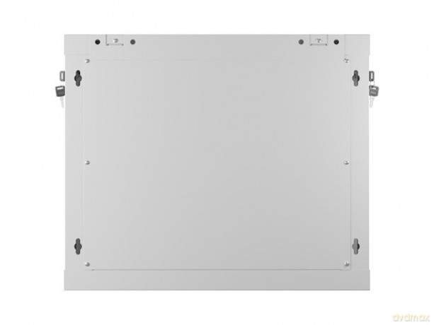 Szafa instalacyjna rack wisząca 19 cali 9U 600x450 drzwi perforowane (flat pack) szara