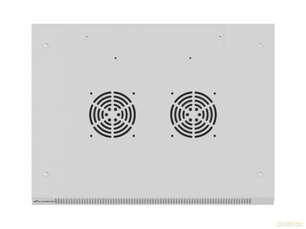 Szafa instalacyjna rack wisząca 19 cali 9U 600x450 drzwi perforowane (flat pack) szara
