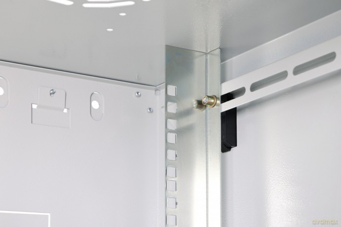 Szafa sieciowa wisząca Dynamic 19" 12U rack 607x600x450mm, drzwi szyba, szara, niezłożona, 60kg