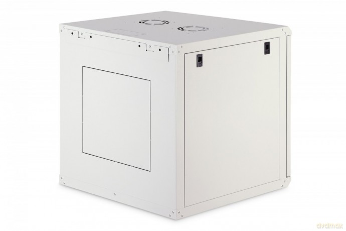 Szafa sieciowa wisząca Dynamic 19" 12U rack 607x600x600mm, drzwi szyba, szara, niezłożona, 60kg