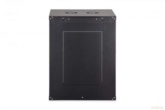 Szafa sieciowa wisząca Dynamic 19" 16U rack 785x600x450mm, drzwi szyba, czarna, niezłożona, 60kg