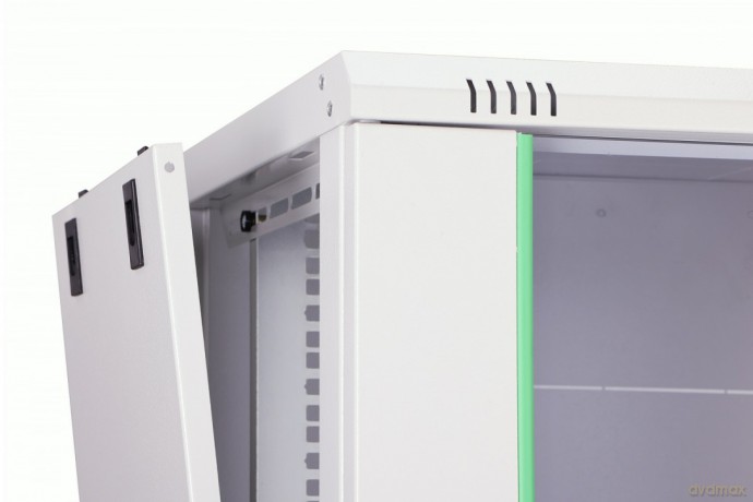 Szafa sieciowa wisząca Dynamic 19" 16U rack 785x600x450mm, drzwi szyba, szara, niezłożona, 60kg