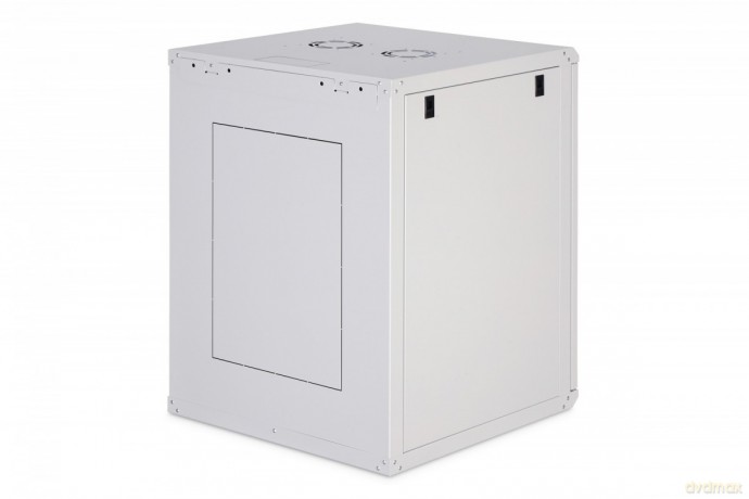 Szafa sieciowa wisząca Dynamic 19" 16U rack 785x600x600mm, drzwi szyba, szary, niezłożona, 60kg