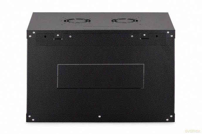 Szafa sieciowa wisząca Dynamic 19" 7U rack 385x600x450mm, drzwi szyba, czarna, niezłożona, 60kg