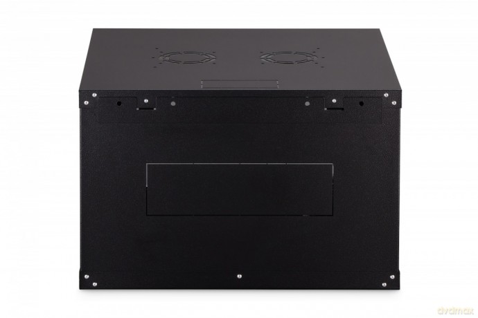 Szafa sieciowa wisząca Dynamic 19" 7U rack 385x600x600mm, drzwi szyba, czarna, niezłożona, 60kg