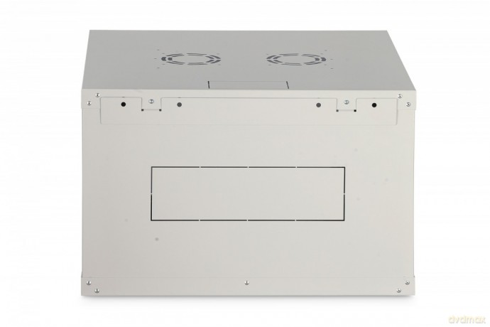 Szafa sieciowa wisząca Dynamic 19" 7U rack 385x600x600mm, drzwi szyba, szara, niezłożona, 60kg