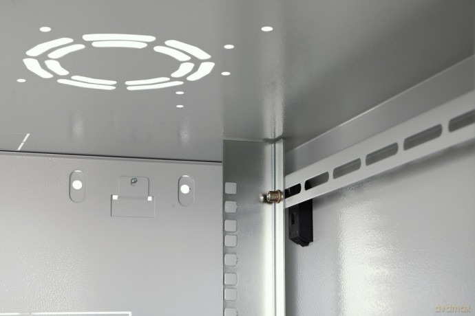 Szafa sieciowa wisząca Dynamic 19" 7U rack 385x600x600mm, drzwi szyba, szara, niezłożona, 60kg