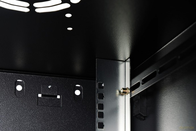 Szafa sieciowa wisząca Dynamic 19" 9U rack 474x600x600mm, drzwi szyba, czarna, niezłożona, 60kg