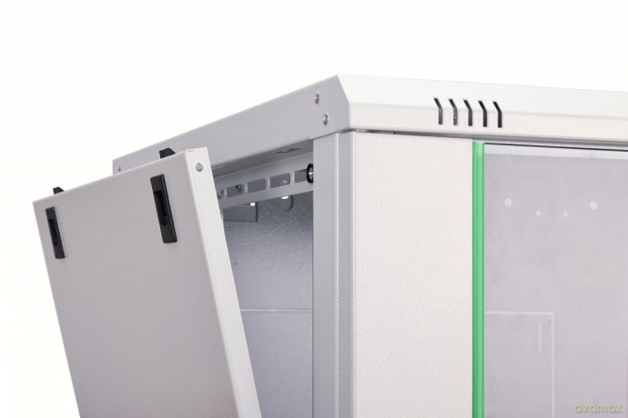 Szafa sieciowa wisząca Dynamic 19" 9U rack 474x600x600mm, drzwi szyba, szara, niezłożona, 60kg