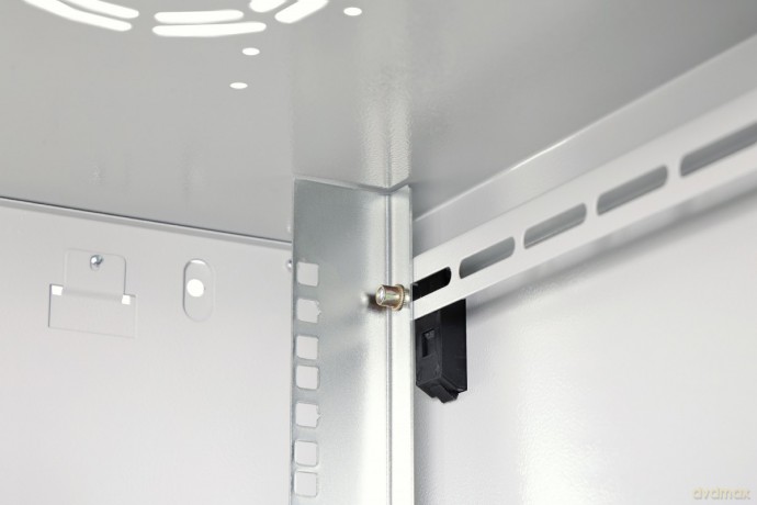 Szafa sieciowa wisząca Dynamic 19" 9U rack 474x600x600mm, drzwi szyba, szara, niezłożona, 60kg