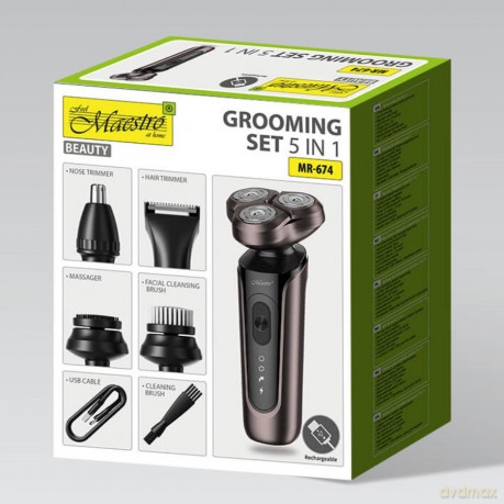 Zestaw do golenia 5w1 USB MR-674