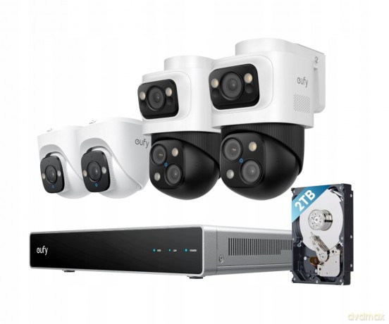 Zestaw do monitoringu eufy NVR S4 4 kamery + nagrywarka