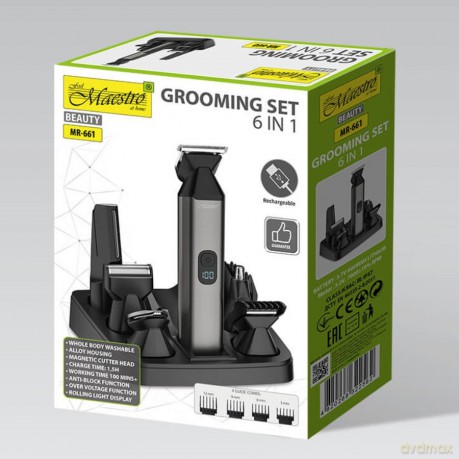 Zestaw do strzyżenia włosów 6w1 USB MR-661