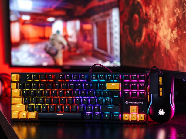 Zestaw mysz i klawiatura mechaniczna Gamezone Hornet87 USB
