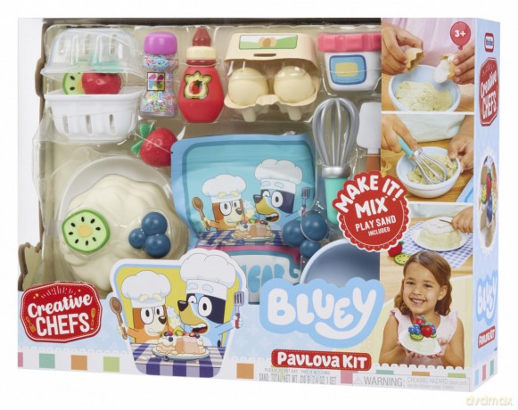 Zestaw z masą plastyczną Creative Chefs Bluey Beza Pavlova