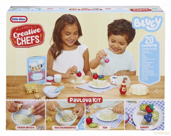 Zestaw z masą plastyczną Creative Chefs Bluey Beza Pavlova
