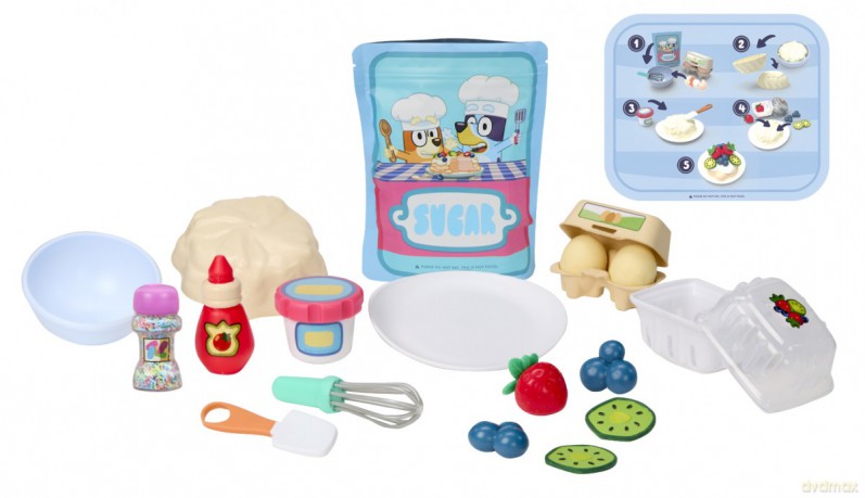 Zestaw z masą plastyczną Creative Chefs Bluey Beza Pavlova