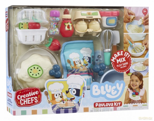 Zestaw z masą plastyczną Creative Chefs Bluey Beza Pavlova