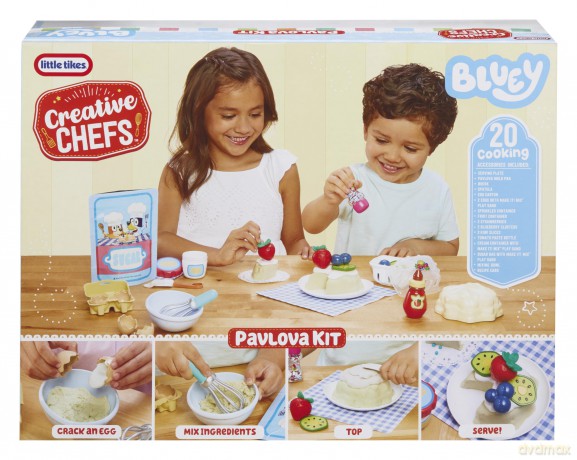 Zestaw z masą plastyczną Creative Chefs Bluey Beza Pavlova