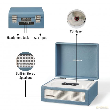Crosley: Crosley Voyager CD Player (Washed Blue)