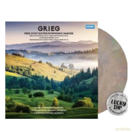 Slovak Philharmonic Orchestra - South German Philharmonic Orchestra: Grieg - Peer Gynt Suites. Symphonic Dances (Lucky Dip Marble) [Winyl]