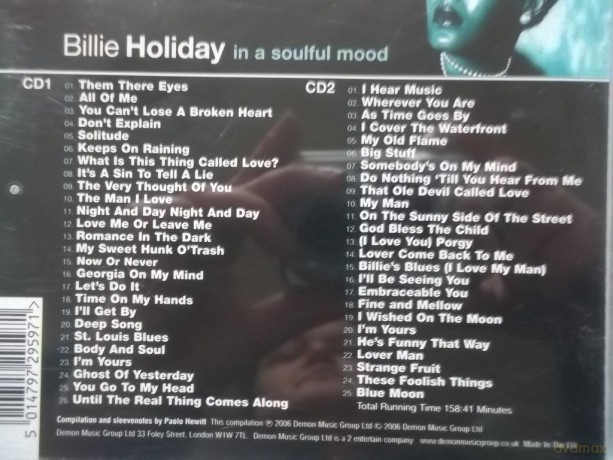 Billie Holiday: In A Soulful Mood [CD]