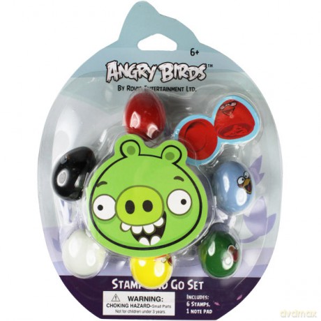 Epee Angry Birds Stempelki 6pak Z Notesem Świni [ZABAWKA]